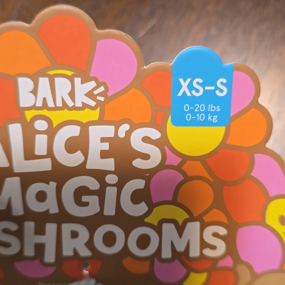 BarkAlices Magic‎ Mushrooms  Red and Blue Dog Toys NWT Size XS-S 0-20 Pounds